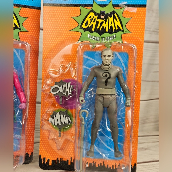 DC Comics Classic TV Series Batman Robin The Joker & The Riddler Action Figures - Picture 5 of 8